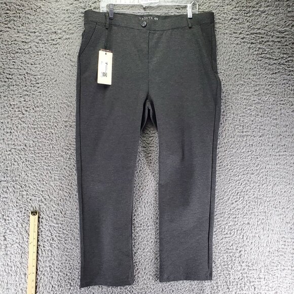 Tapata Pants Womens XXL 20 Charcoal Gray Work Leisure Stretch Slacks *NWT* - Picture 1 of 11